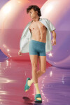 Pánske boxerky GO Smooth Short C2P - UNKNOWN - modré V003 - SLOGGI UNKNOWN XXL
