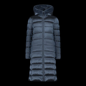 Dámska zimná bunda s kapucňou CMP zateplený kabát dlhý tmavomodrý (34K0046F/L635) 44