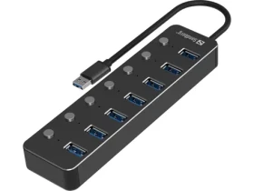 Sandberg USB-A HUB čierna / 7x USB 3.0 (134-33)