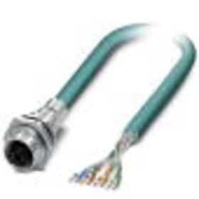Phoenix Contact 1424148 RJ45 sieťové káble, prepojovacie káble S/FTP 1.00 m zelená tienený 1 ks; 1424148