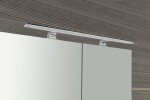 SAPHO - MIRRÓ galérka s LED osvetlením, 100x70x16cm, biela MC100-0030