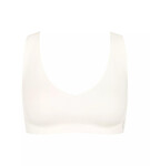 SLOGGI ZERO FEEL - Bezšvová braletka s výstrihom do V, pocit druhej kože Sloggi SILK WHITE XS