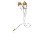 In-akustik Star Audio kábel biela 1.5 m / 3.5mm jack - 2x Cinch (3100015)