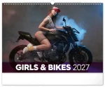 Presco Group Girls Bikes 2027 / Nástenný kalendár / 48 × 33 cm