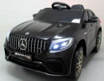 Mamido Elektrické autíčko Mercedes GLC63s s pohonom 4x4 a koženým interiérom, čierne