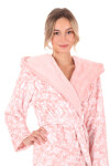 Dámsky župan Flora s kapucňou 3956 3053 pink pearl - Vestis XL