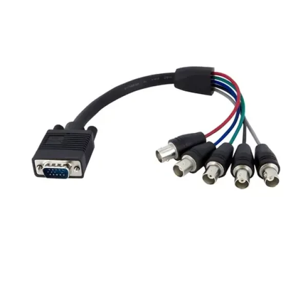 StarTech VGA - 5x BNC monitorový kábel čierna / Prepojovací kábel / 0,3 m (VGABNCMF1)