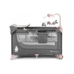 KINDERKRAFT Postieľka cestovná Joy s doplnkami Pink