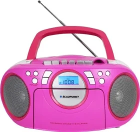 Blaupunkt BB16PK ružová / prenosné rádio / CD / USB / AUX / 3.4W (BB16PK)