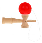 Mamido Detská drevená hra Kendama červená