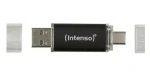 INTENSO Twist Line 256 GB antracitová / USB flash disk / 2 ks / USB-A + USB-C / USB 3.2 Gen 1 / 70 MB/s (3539492)