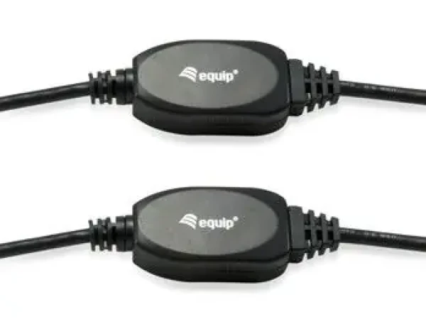 Equip 133348 / Aktívny predlžovací kábel USB-A 3.0 / 15 m / 5 Gbit/s / čierny (133348)