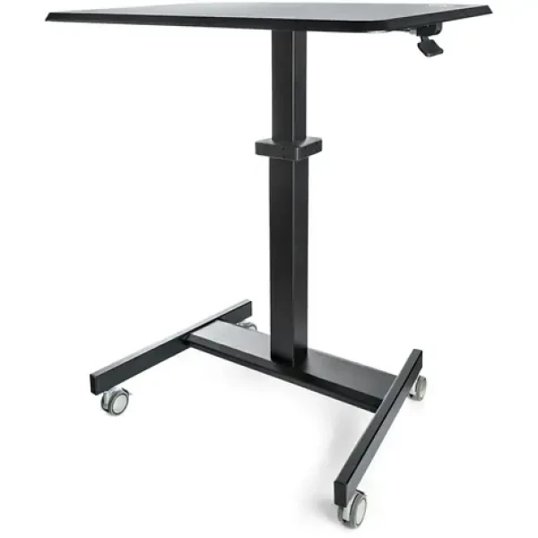 StarTech Mobilný stojan na kolieskach čierna / Pracovná stanica / výškovo nastaviteľná / nosnosť 30 kg / 60x80x110 cm (STSCART2)