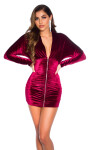 Sexy Koucla Velvet Dress with Zipper Einheitsgroesse