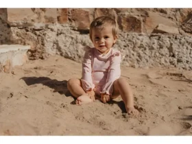 Little Dutch Dreamy Seashells veľ. 74/80 / Plavky s dlhým rukávom / UPF 40+ (CL26030656LD)
