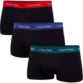 Boxerky 3ks U2664G - WHJ - čierne s farebným lemovaním - Calvin Klein M Mix barev