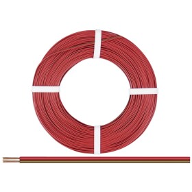 Donau Elektronik 250-08-25 opletenie / lanko 2 x 0.50 mm² červená, hnedá 25 m; 250-08-25