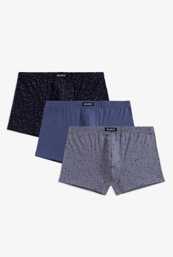 Pánske boxerky Atlantic 3MH-189 A'3 M-2XL grafitově-indigově-zelená