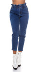 Sexy High Waist Jeans with Elastic Wais denimblue 34