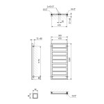 SAPHO - GIANLUCA vykurovacie teleso 500x1350, biela mat GL135