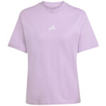 Dámske bavlnené tričko adidas Essentials 3-Stripes svetlo fialové JX7619 L