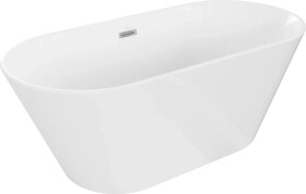 MEXEN - FLAVIA voľne stojaca vaňa 160x75, biela bez krytky prepadu a zátky 54031608000-SS