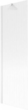 MEXEN/S - Next vaňová zástena FIX 60 x 150, prúžky, biela 895-060-000-00-09-20