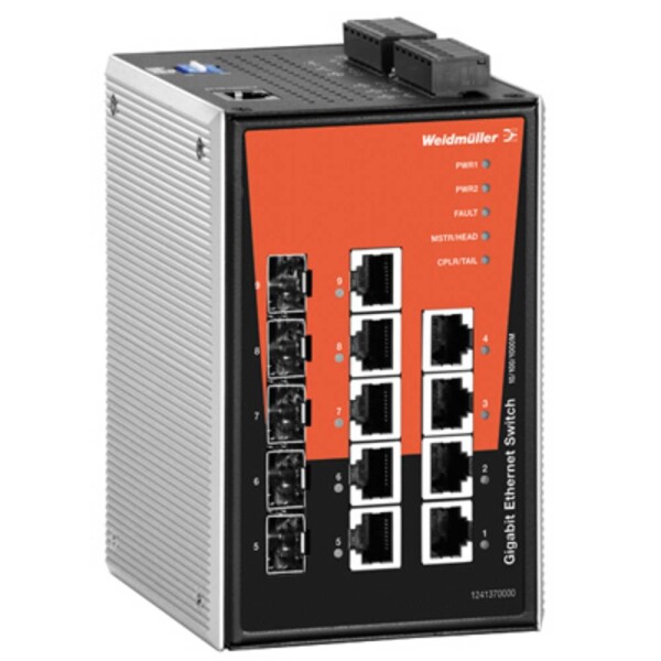 Weidmüller IE-SW-PL09M-5GC-4GT priemyselný ethernetový switch; 1241370000