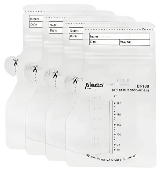 Alecto BF100 / Vrecká na materské mlieko / 220 ml / 100 ks / bez BPA (BF-100)
