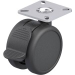 Blickle 845015 dvojité plastové otočné pojazdové koliesko; 845015