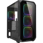 Sharkoon AK5G RGB čierna / ATX / 2x USB 3.2 / 1x USB-C / 4X 120mm / bez zdroja / priehľadná bočnica (4044951041831)