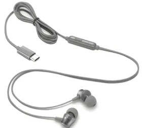 Lenovo 300 šedá / Drôtové slúchadlá / mikrofón / USB-C (GXD1J77353)