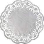 Dekoratívna krajka kruhová biela 32 cm 100 ks - Wimex - Wimex