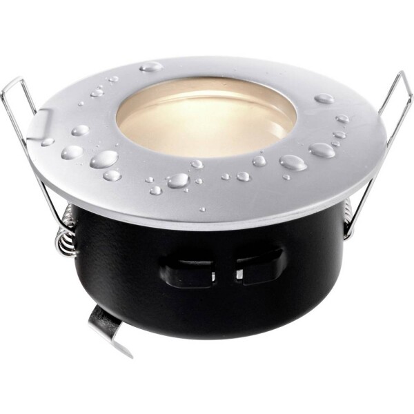 Deko Light Einbauring 84 GU5.3 110001 krúžok pre stropnú montáž LED , halogénová žiarovka GU5.3, MR 16 35 W strieborná; 110001