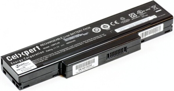 MicroBattery 6 Cell, Li-ion, 11.1V, 4400 mAh, 49 Wh (MBI1740)