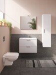 Kúpeľňová skrinka vysoká VitrA Mia 35x35x145 cm biela lesk MIAV35B MIAV35B