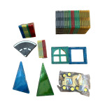 Mamido Mamido Magnetická stavebnica dopravné mesto 50 dielov, 5x stavebné vozidlá MT1446