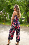 Trendy Summer Off-Shoulder Jumpsuit navy L/XL