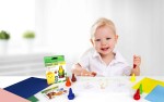 ALPINO Alpino Baby farebné detské voskovky na prsty 6ks