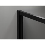 MEXEN/S - Exo sprchovací kút dvere krídlové 70 x 80, transparent, čierna 817-070-080-70-00