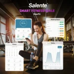 Salente MaxFit čierna / Múdra osobná váha / Bluetooth / do 180 kg / telesná analýza (MAXFIT-BK)