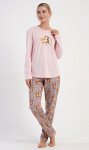 Dámske dlhé pyžamo Olivia světle lososová L