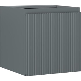 MEXEN/S - Rivel kúpeľňová skrinka pod umývadlo 45, 1 dvierka, reliéf, grafit mat 91A21-04547-1-BF66