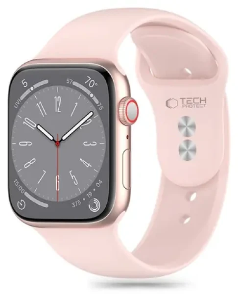 Tech-Protect Silicone Strap pre Apple Watch 38/40/41 mm ružová / Remienok / Silikónový / Pre Apple Watch 4/5/6/7/8/9/SE