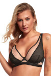 Mäkká dámska podprsenka soft Lupoline 2352 Bralette černo-béžová