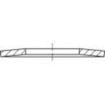 TOOLCRAFT TO-5362077 tanierové pružiny 20 mm DIN 2093 nerezová ocel 200 ks; TO-5362077