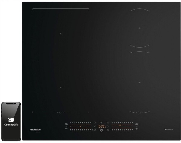 Hisense Hisense prokovums 59.5 cm bez ramja melna - Iebuvejama indukcijas plits virsma HI6432BSCWF (3838782902260)