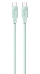 USAMS SJ567 Lithe Series zelená / Nabíjací a dátový kábel / USB-C - USB-C / 100W / 1,2m (SJ567USB04)