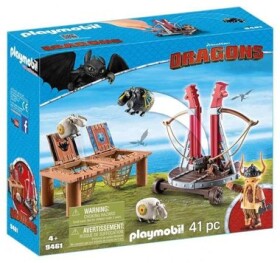 Playmobil® Dragons 9461 Tlamún Sopťák s prakom na ovce /od 4 rokov