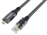 PremiumCord adaptér USB-C na RJ45 Gigabit Ethernet / Adaptér / 10/100/1000 Mbit / RTL8153E / 1 m (ku31net1)